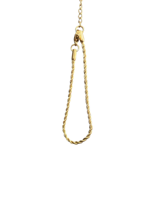 Rope Bracelet 18k Gold PVD